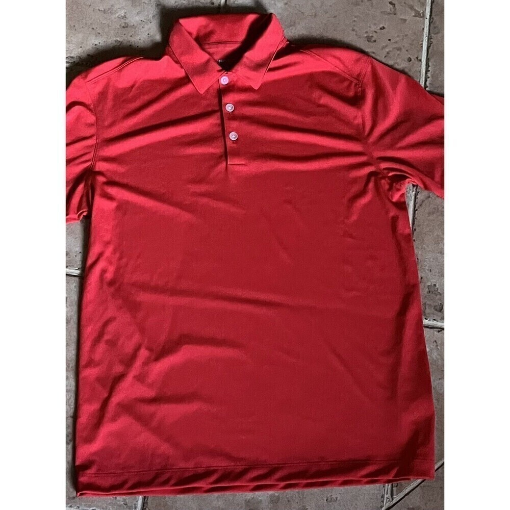 Nike Golf Dri-FIT Red Polo Shirt Men’s M Athletic Rugby Outdoor Performance - Picture 12 of 12